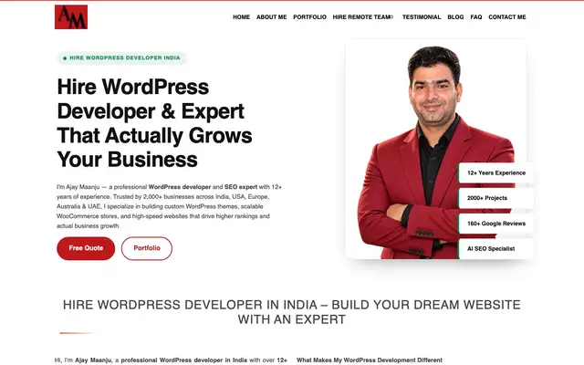 Ajay Maanju website