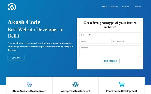 Akash Code website