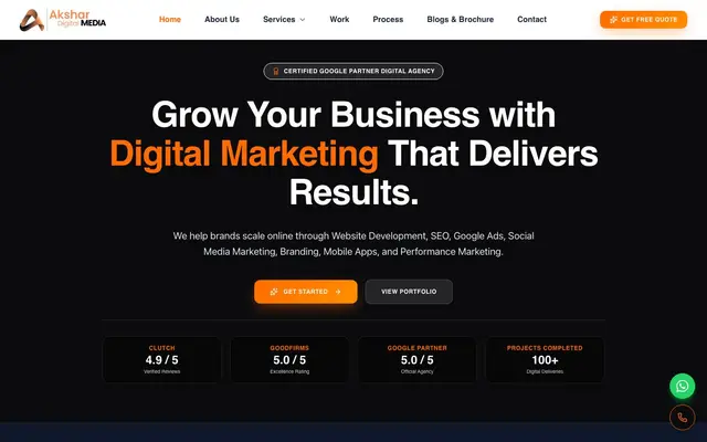 Akshar Digital Media website
