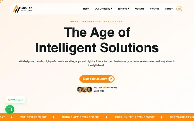 Akshar Webtech website