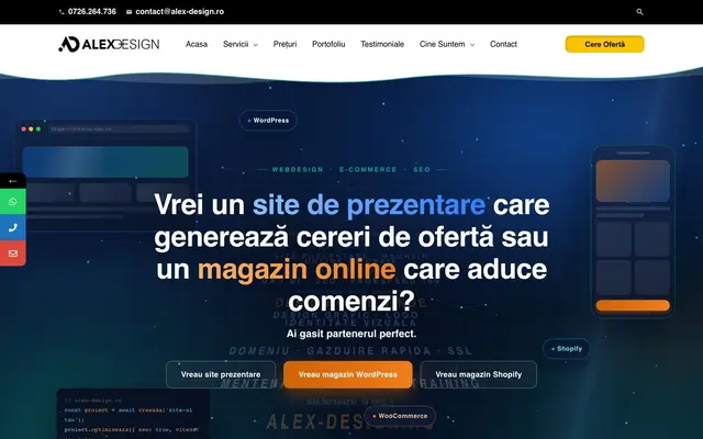 Alex Design website