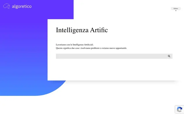 Algoretico website