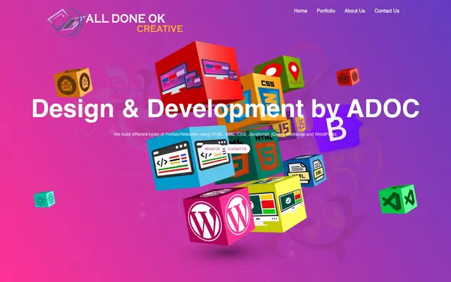 All Done Ok Creative website