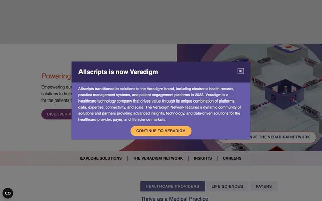 Allscripts website
