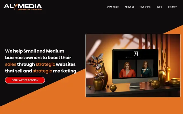 ALY MEDIA Web-design & Digital Agency website