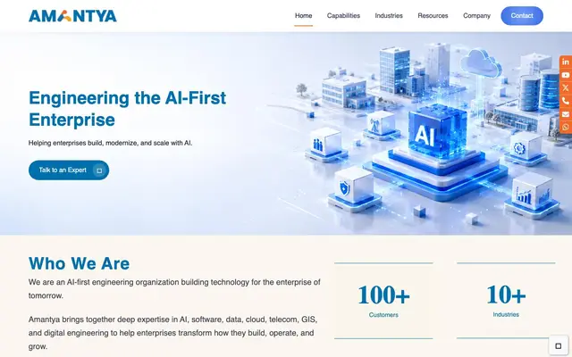 Amantya Technologies website