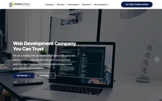 Ambient Infotech website