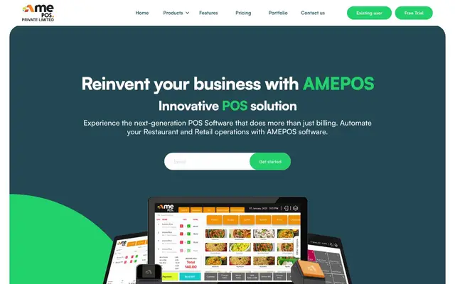 AMEPOS Private Limited website
