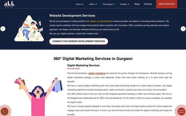 AMITKK Digital Solutions website