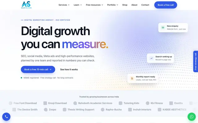 AMJAM Solutions website