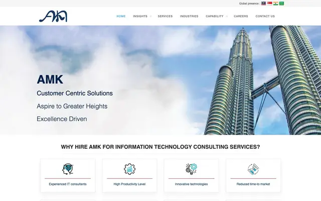 AMK Solutions Pvt. Ltd. website