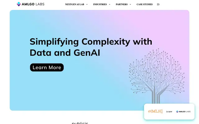 Amlgo Labs website