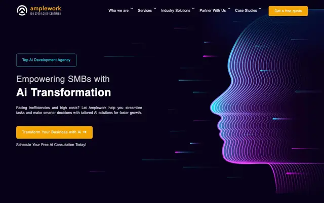Amplework Software Pvt. Ltd website