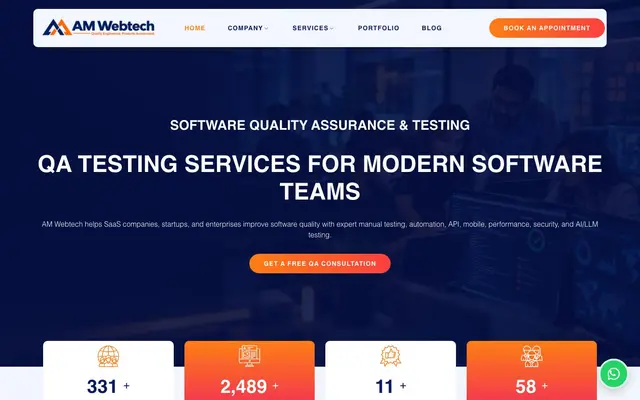 AM Webtech Pvt Ltd website
