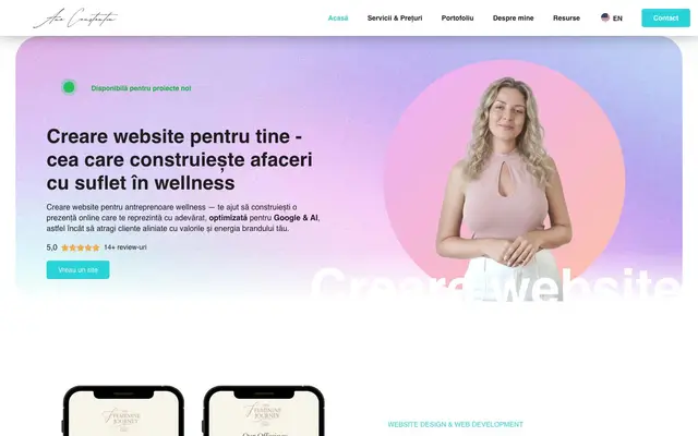 Ana Constantin | Web designer & Web developer website