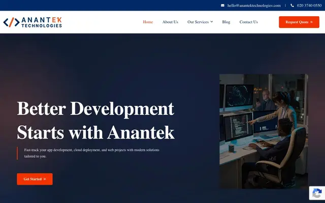 Anantek Technologies Limited website