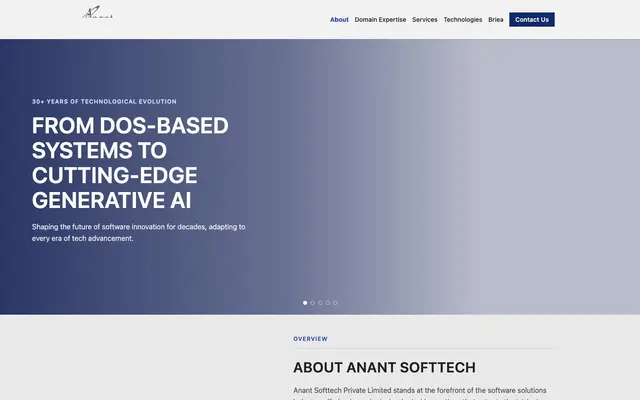 Anant Softtech Private Limited website