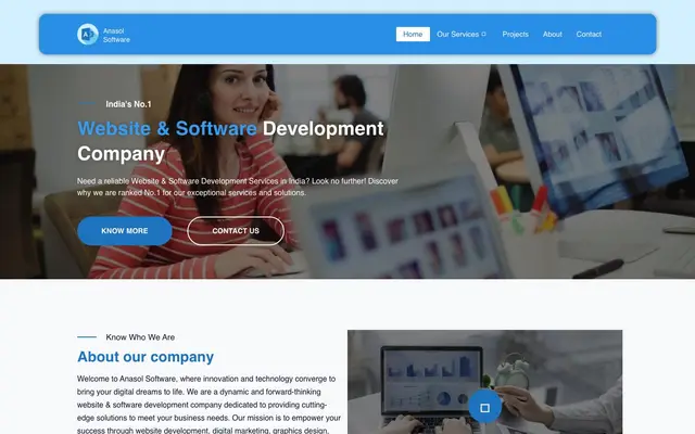 Anasol Software website
