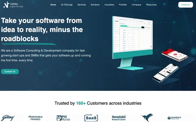 Aneka Labs Private Limited website