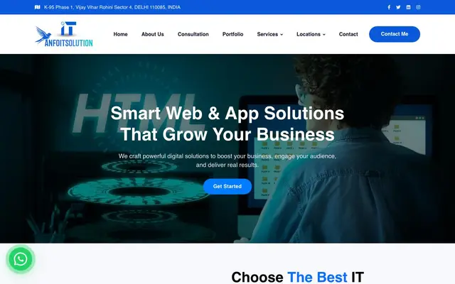 Anfo IT Solution | Web Design | Web Development | Mobile Application | App Development | Ecommerce Website in Delhi website