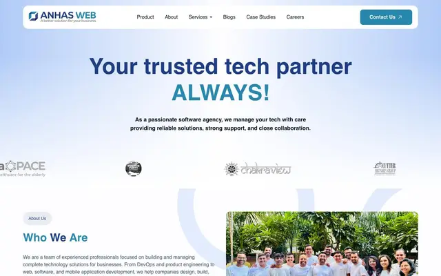 Anhas Web website