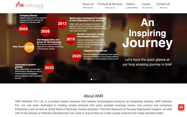 ANR Software Private Limited website