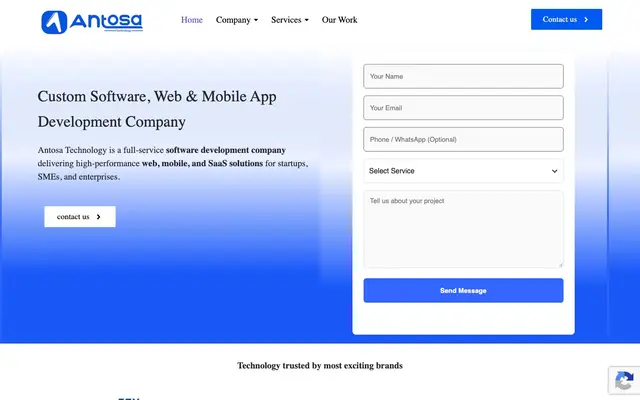 Antosa Technology website
