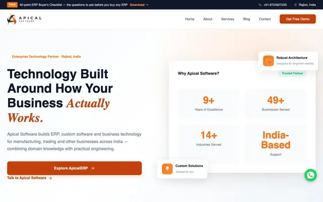 Apical Software website