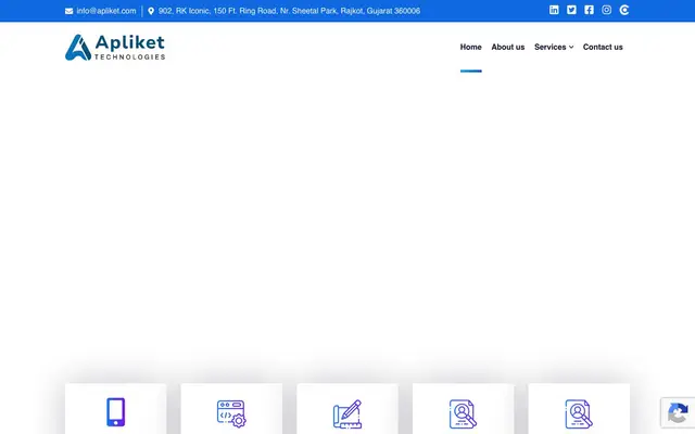 Apliket Technologies website