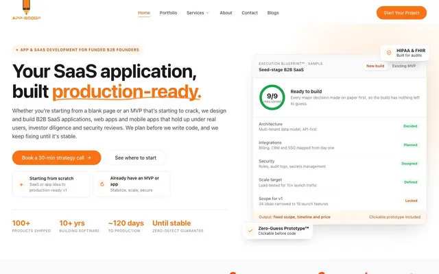 App-Scoop Solutions website