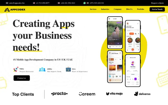AppCodex - Mobile App Development Company In India website