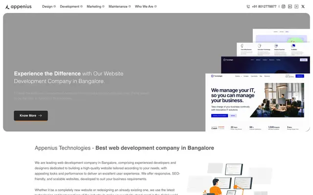 Appenius Technologies Pvt Ltd. website