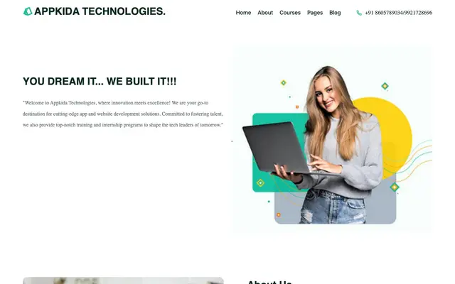 Appkida Technologies website