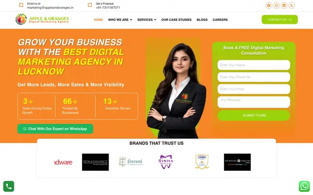 Apple & Oranges Digital Marketing Agency website