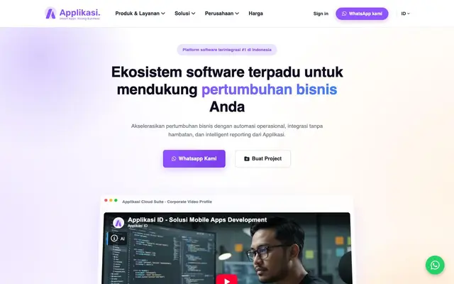 Applikasi ID - Web & Mobile Apps Development website