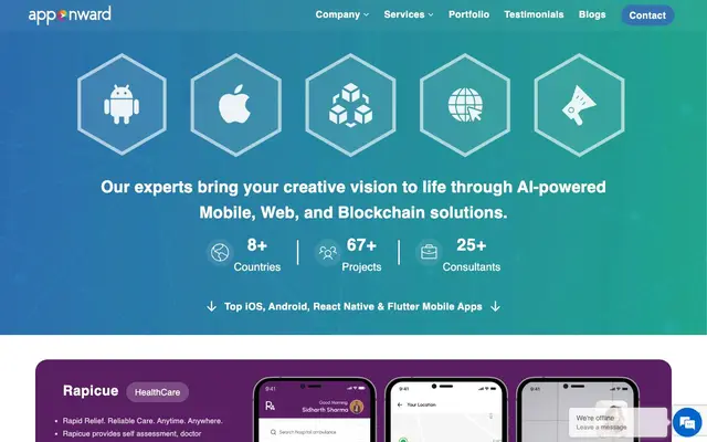 Apponward Technologies Pvt. Ltd. website