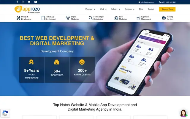 Approzo Tech Private Limited website