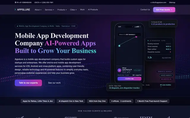 Appslure WebSolutions website