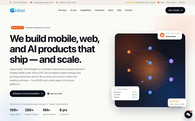 Appsmediaz Technologies LLP website