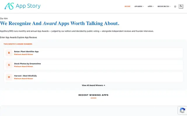 App Story - App Review and CEO Interview Sharing website
