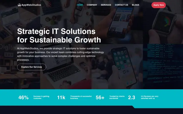 AppWebStudios website