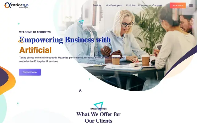 Ardorsys Technologies website