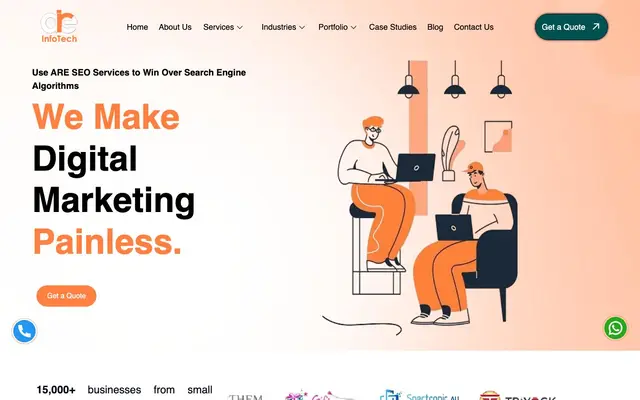 ARE InfoTech website