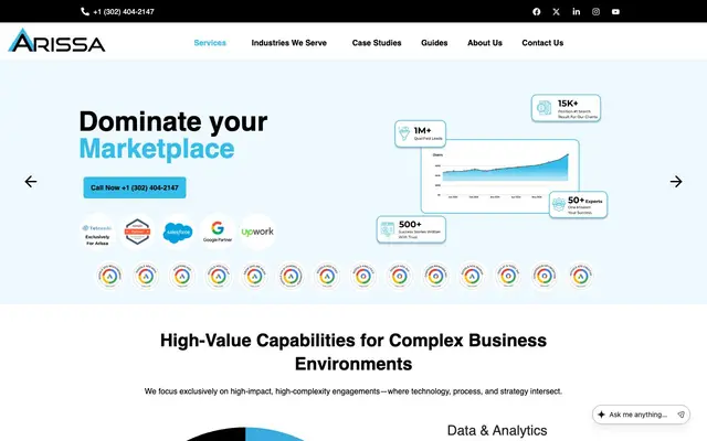 Arissa International Private Limited website