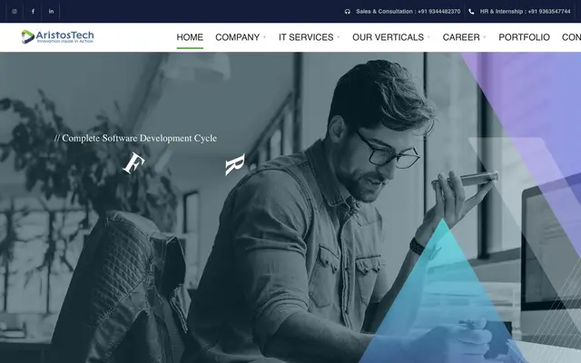 Aristostech India Pvt Ltd website