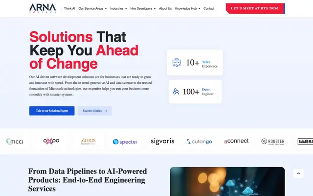 Arna Softech Pvt Ltd website