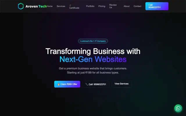 AROVEN TECH website