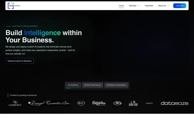 ArrayPointer Pvt Ltd website