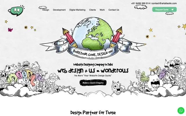 Art Attackk-Website Designing Company In Delhi website