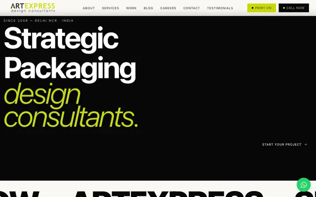 Artexpress Design website